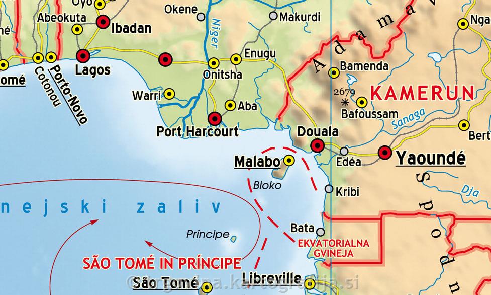 AFRIKA, stenski zemljevid - šolska karta 1:7M, 113x157 cm