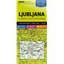 Ljubljana in okolica 1:40 000, turistična karta z vodnikom