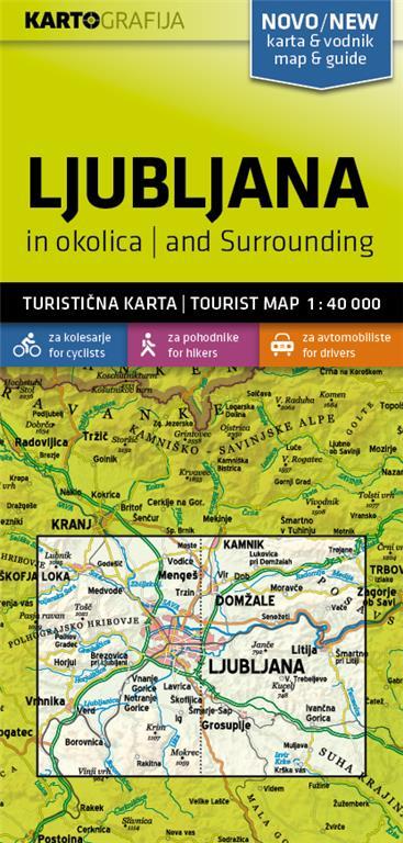 Ljubljana in okolica 1:40 000