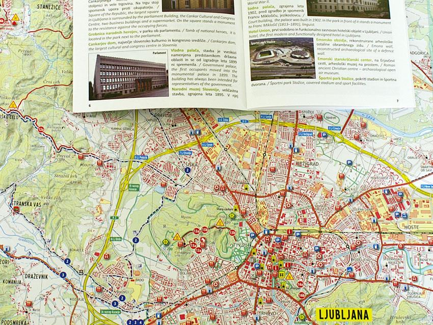 Ljubljana in okolica 1:40 000