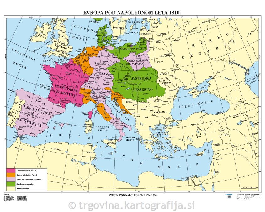 Evropa pod Napoleonom leta 1810 - CP