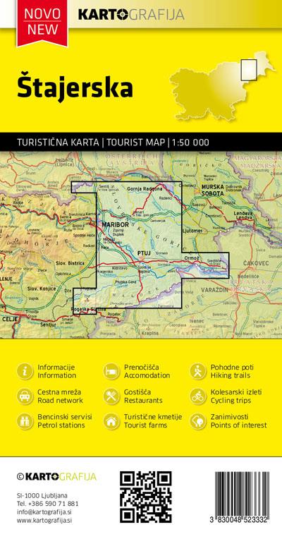 Turistična karta Štajerska 1:50.000