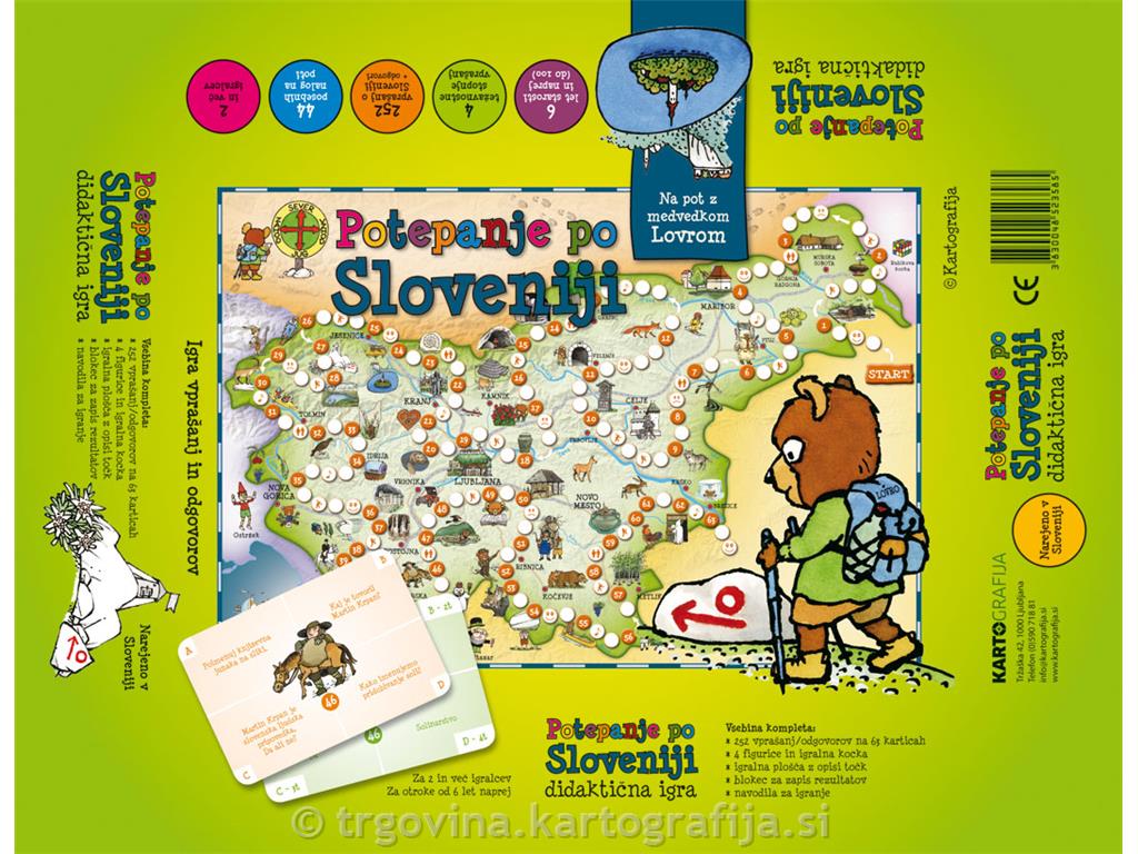 Didaktična igra, Potepanje po Sloveniji - Na pot z medvedkom Lovrom