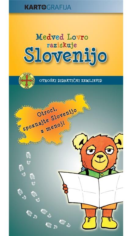 ZGIBANKA otroški zemljevid SLOVENIJA - Medved Lovro raziskuje Slovenijo