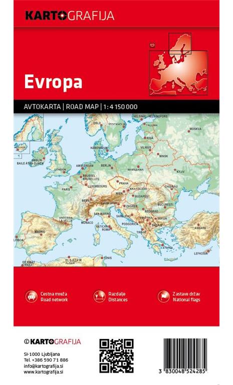 Evropa, avtokarta 2025