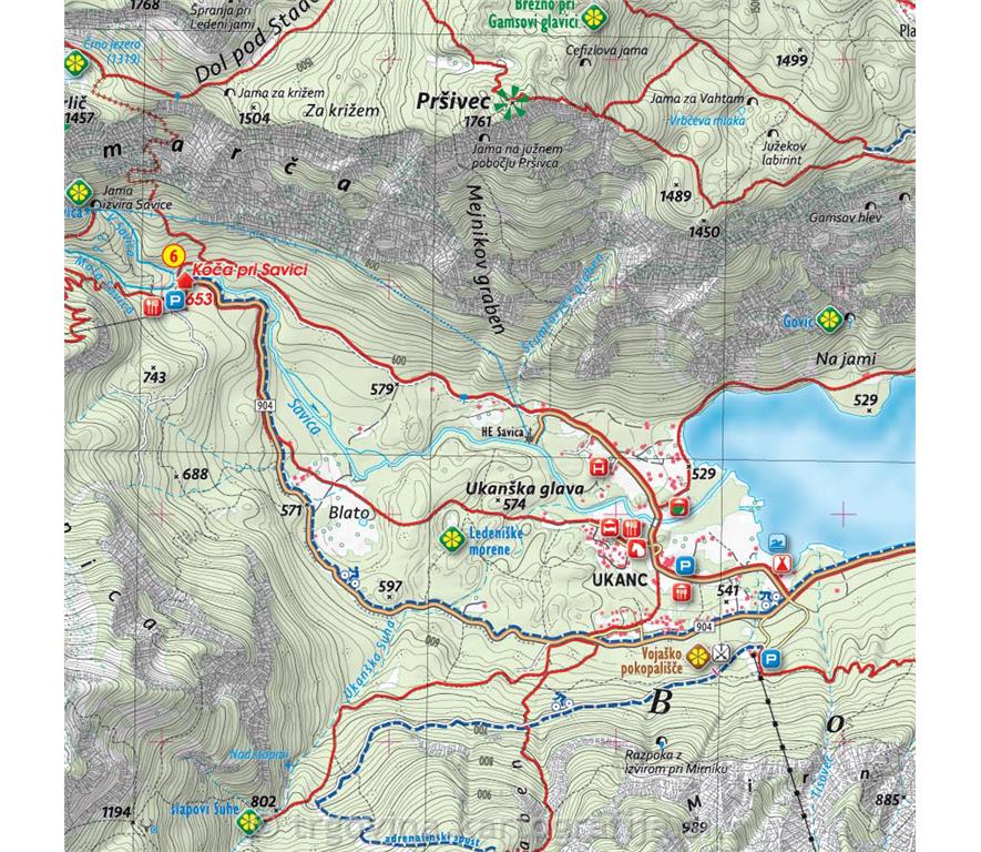 Bohinj 1:25.000, planinska karta, 2025