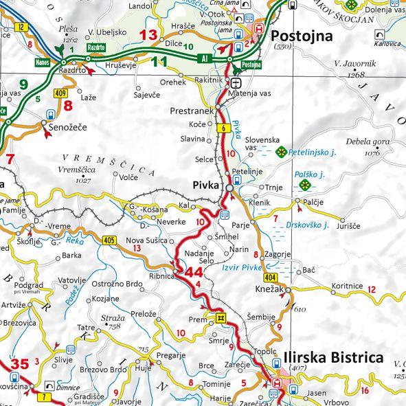 Slovenija, Istra in Kvarner, 1:270.000, 2025