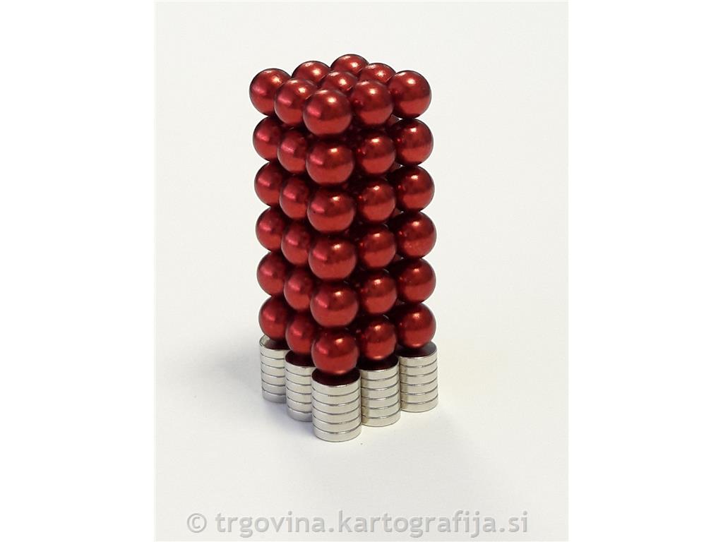 Magnetne kroglice RDEČE 54x
