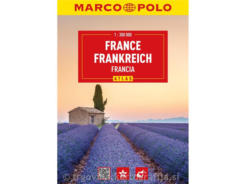 Francija, avtoatlas 1:300.000, 2024