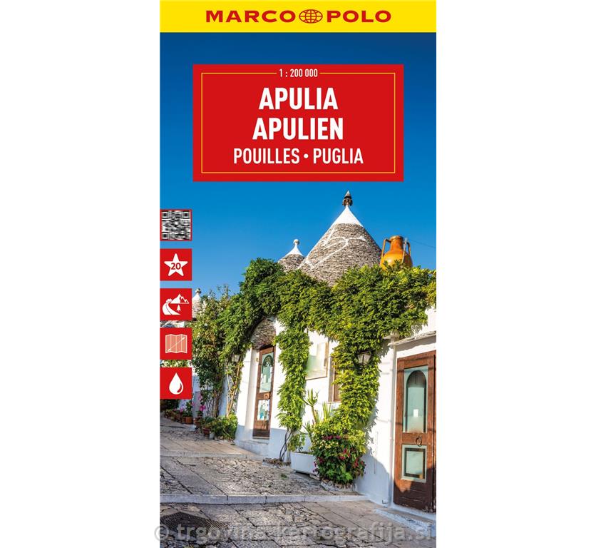 Apulija, avtokarta 1:200T, 2025
