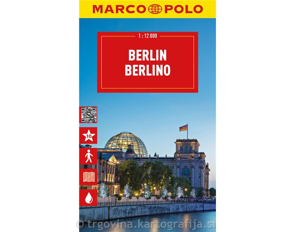 Berlin, mestni načrt 1:12.000, 2025