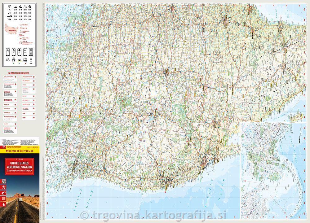 ZDA, avtokarta 1:4.2 mio, 2025