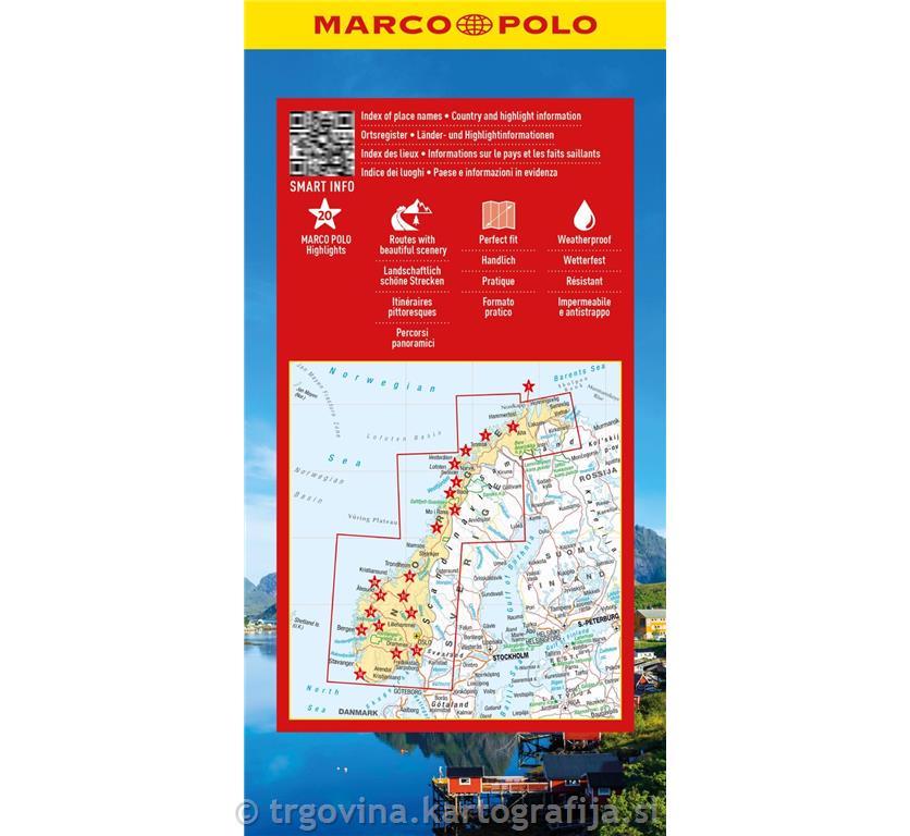 Norveška, avtokarta 1:900T, 2025