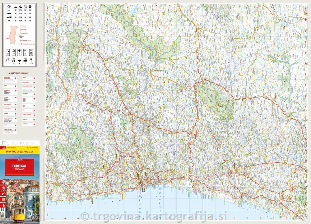 Portugalska, avtokarta 1:350T, 2025