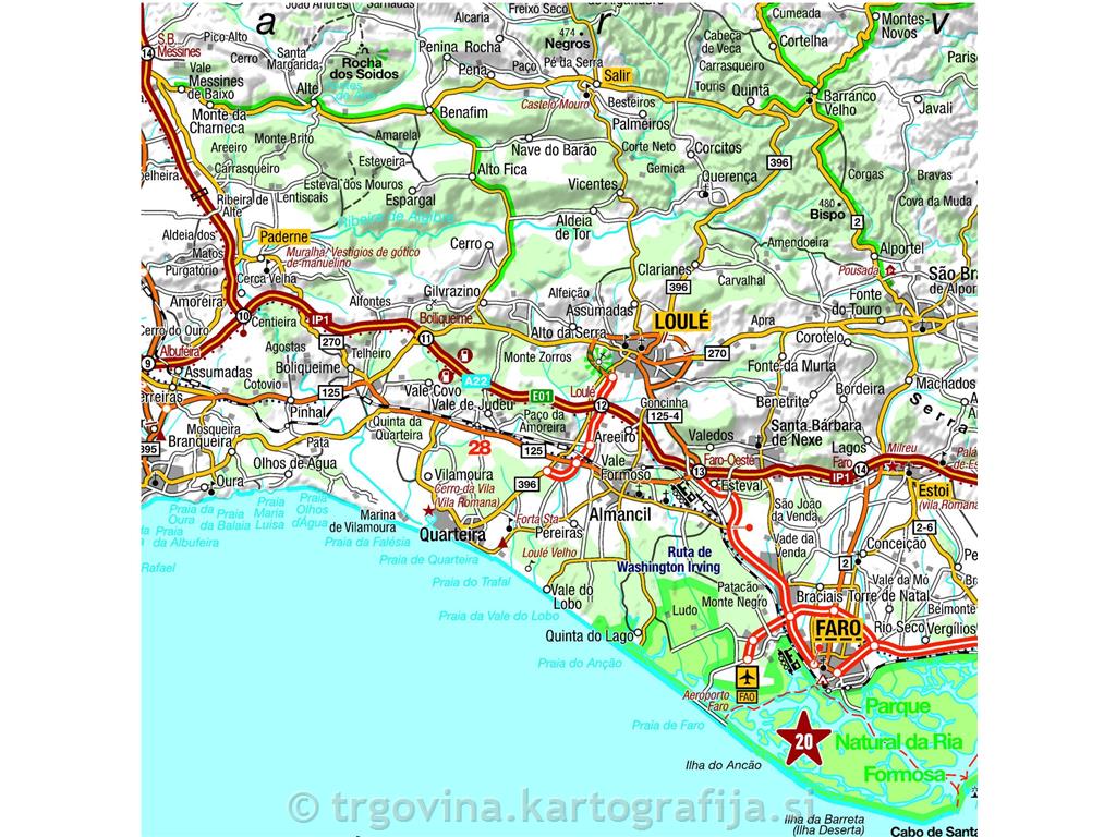 Portugalska, avtokarta 1:350T, 2025