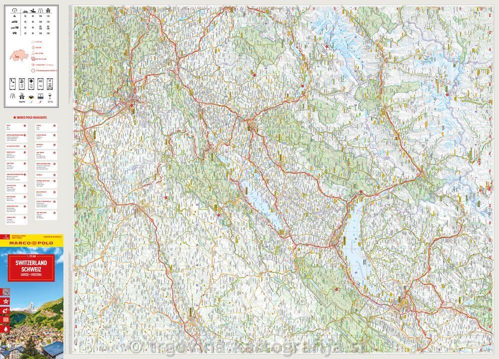 Švica, avtokarta 1:275T, 2025