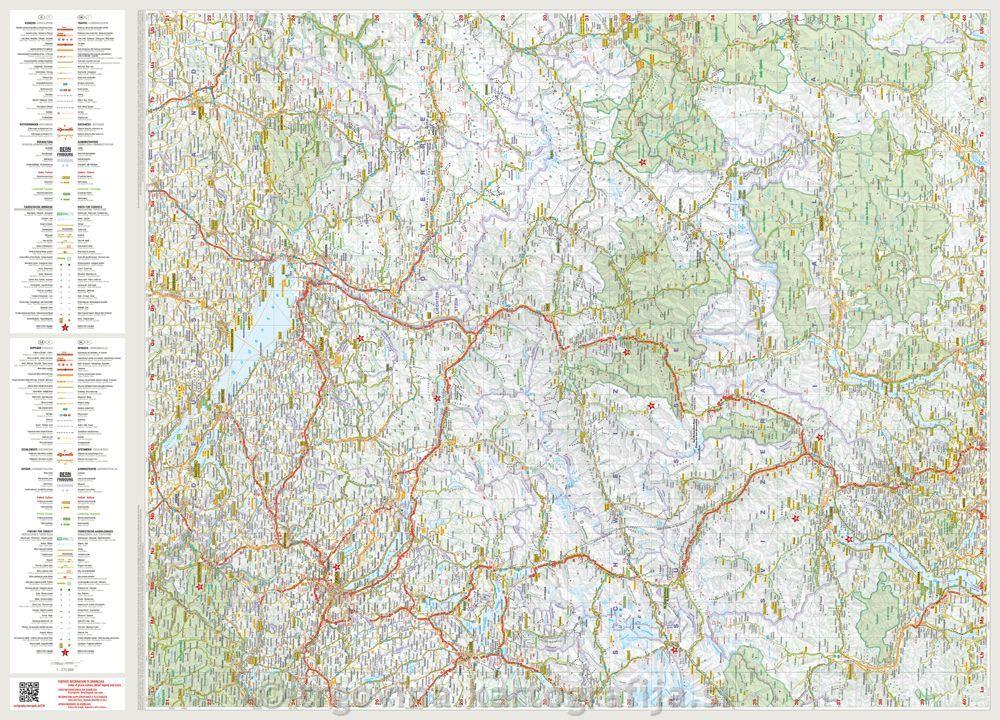 Švica, avtokarta 1:275T, 2025