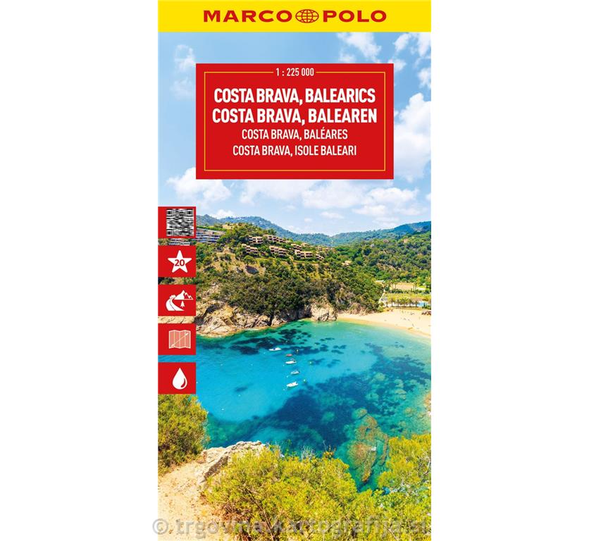 Costa Brava, Balearski otoki, avtokarta 2025