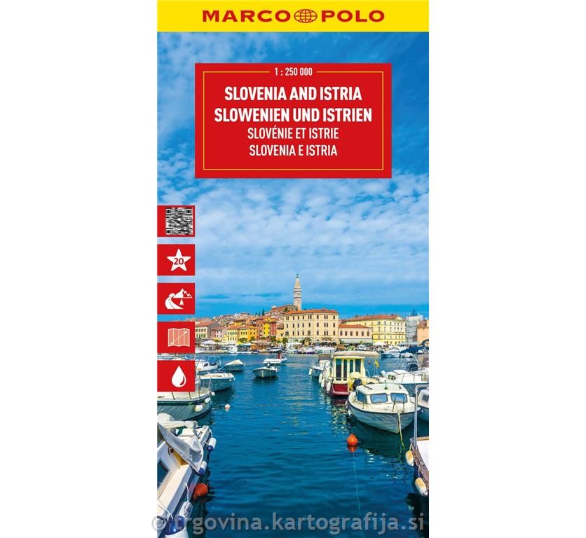 Slovenija z Istro, avtokarta 1:250.000, 2025