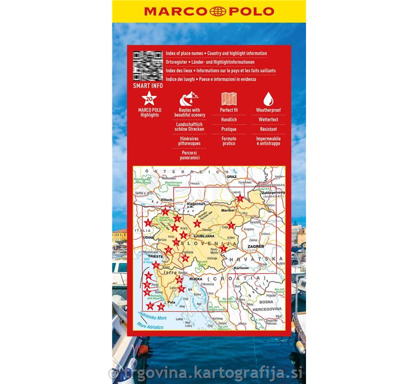 Slovenija z Istro, avtokarta 1:250.000, 2025