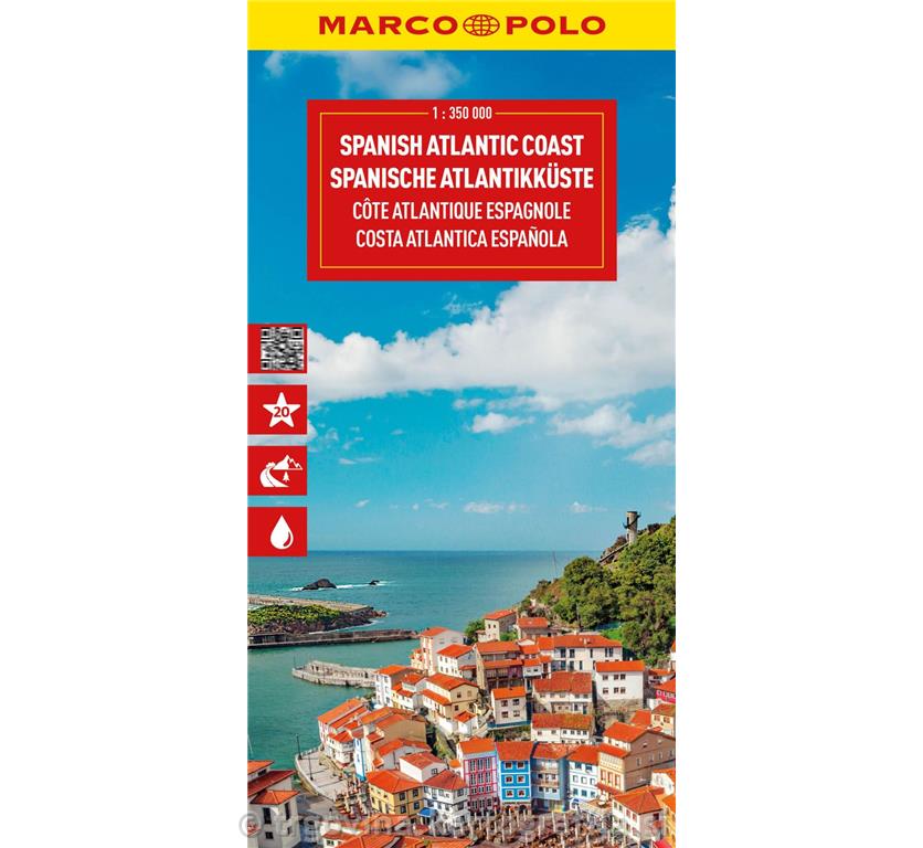 Španska atlantska obala, avtokarta 1:350T, 2025