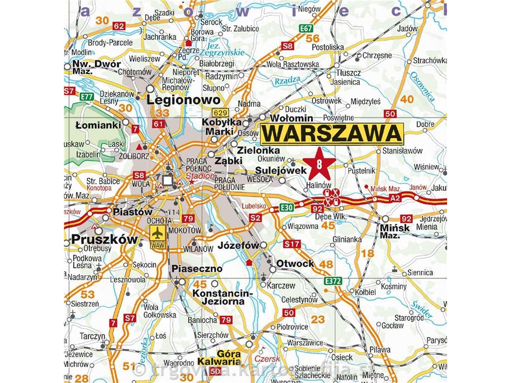 Poljska, avtokarta 1:700T, 2026