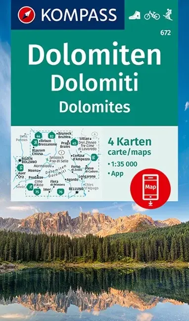 Dolomiti - Kompass 1:35T, št. 672
