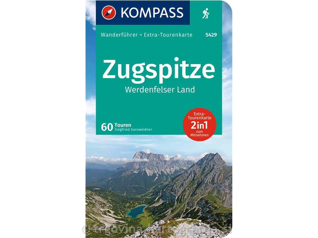Zugspitze, dežela Werdenfelser, pohodniški vodnik 60 tur, št. 5429