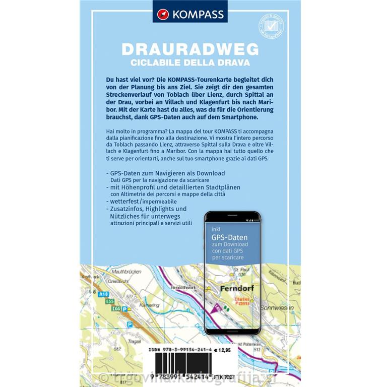 Dravska kolesarska pot 1:50T, 2024, št 7027