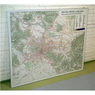 Zemljevid četrtnih skupnosti mestne občine Ljubljana