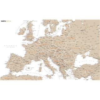 Stenska karta EVROPA v poljubnem odtenku