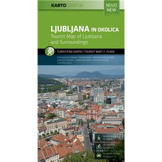 Ljubljana in okolica 1:75.000