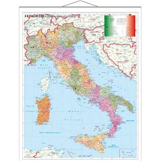 Stenska karta ITALIJA s poštnimi številkami, PIŠI BRIŠI