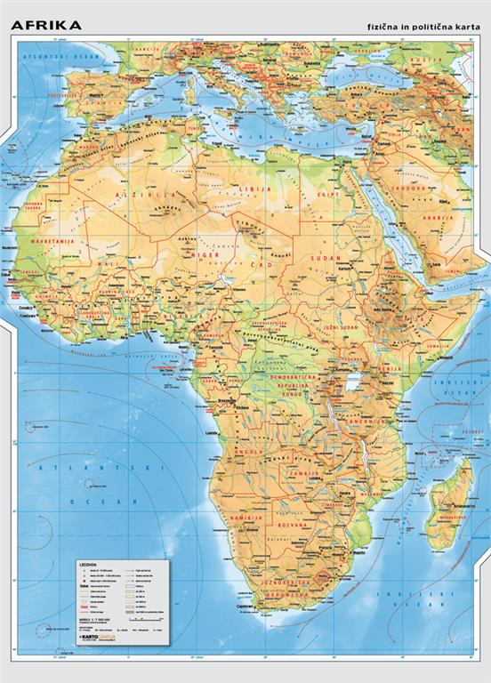 Атлас на карте африки. Физическая карта Африки 7 класс атлас. Атлас физическая карта Африки. Карта Африки физическая карта.