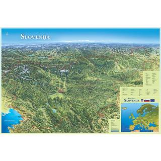Panoramska karta Slovenije 111 x 80 cm
