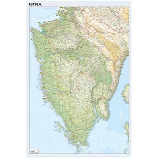 ISTRA - stenska karta na gloss papirju 100 x 70 cm