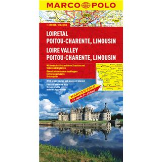 Loiretal, Poitou-Charente, Limousin, avtokarta
