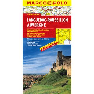 Languedoc-Roussillon/Auvergne, avtokarta