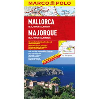 Malorka, Ibiza, Formentera, Menorca, avtokarta 1:200.000