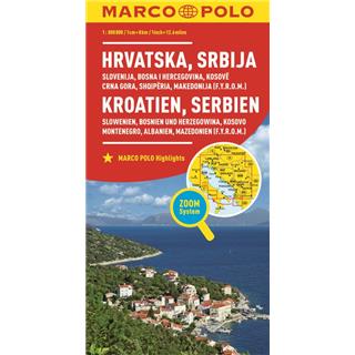 Slovenija, Hrvaška, BIH, Srbija, Makedonija, Kosovo, Črna gora, Albanija, 1:800T