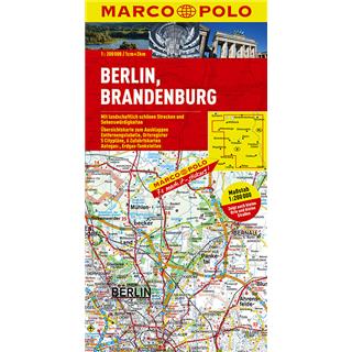 Berlin, Brandenburg 1:200.000, avtokarta