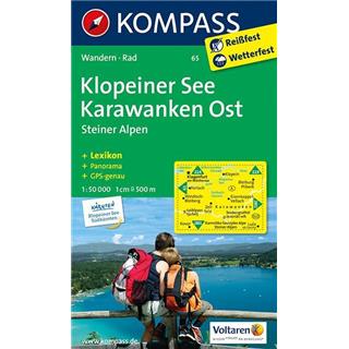 Klopeiner See - Karawanken Ost - Steiner Alpen 1:50.000, wk 65