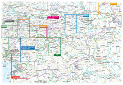 Tourist maps at 1:40.000 scale